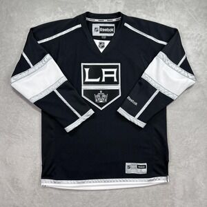 Los Angeles Kings Jersey Mens Large Black NHL Hockey Reebok LA Shield Crest